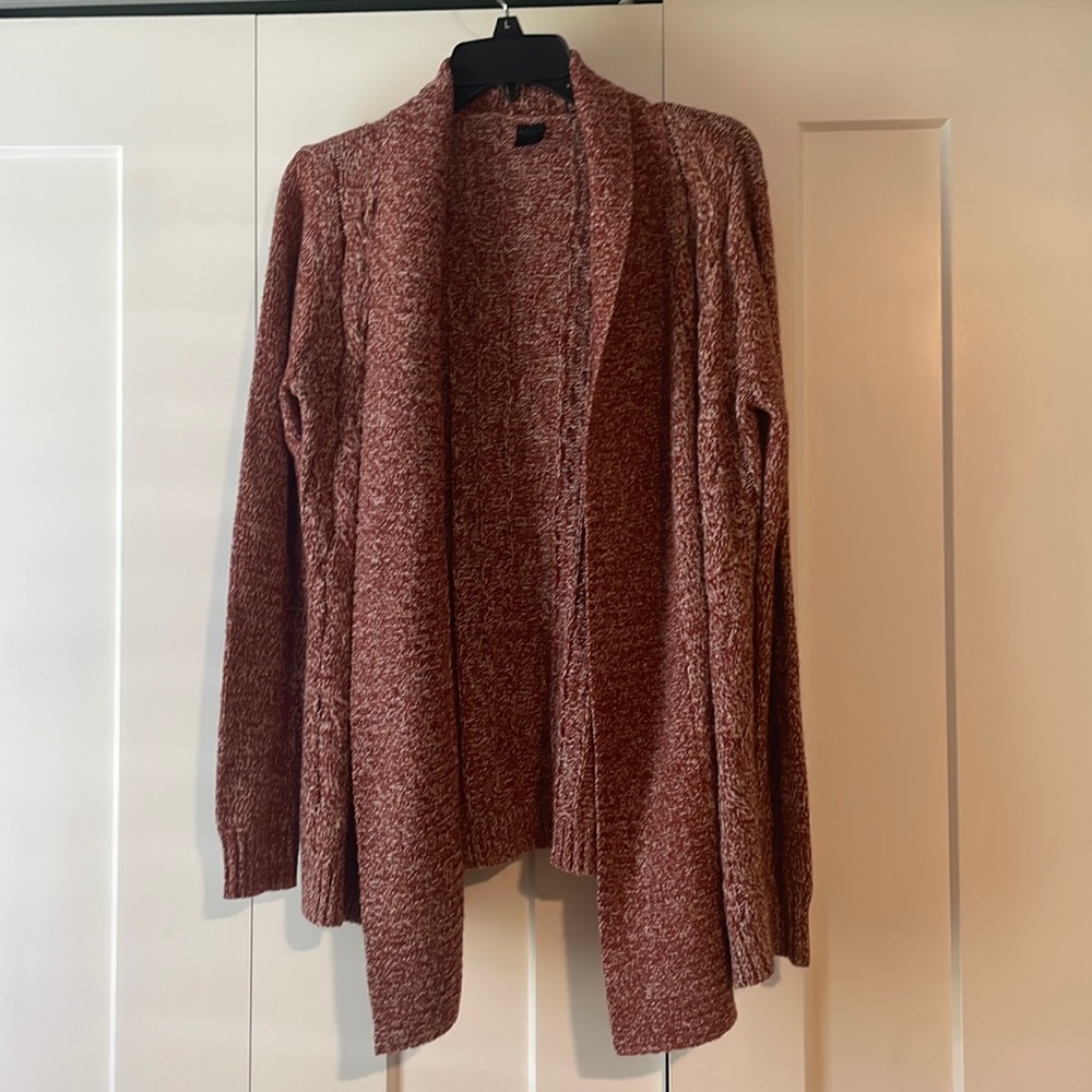 Woven burnt orange Madison Lilly cardigan